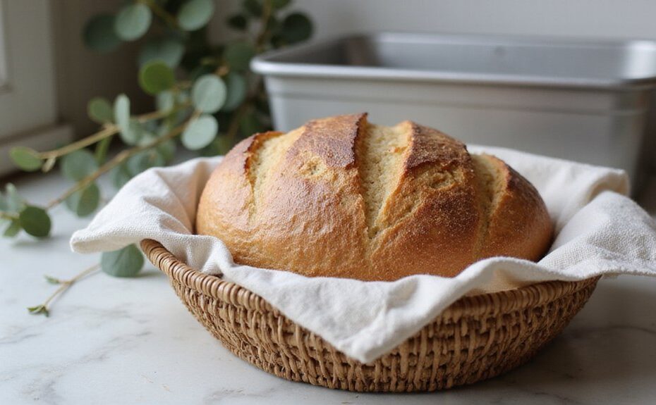 bake sourdough in pan