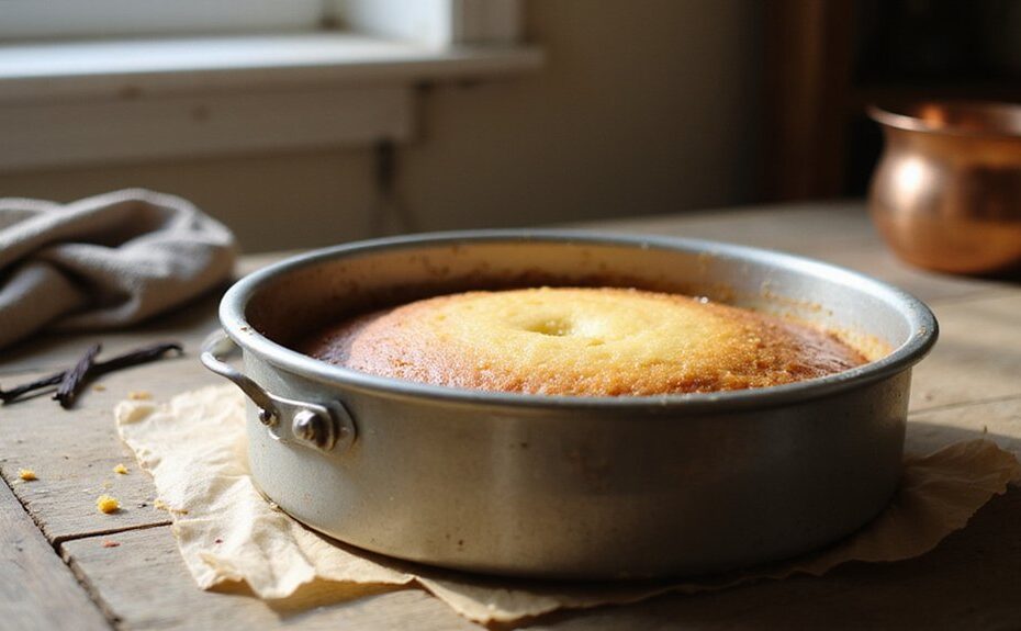 baking cake in springform