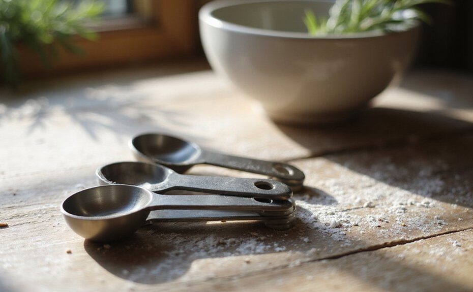 common kitchen measuring spoons
