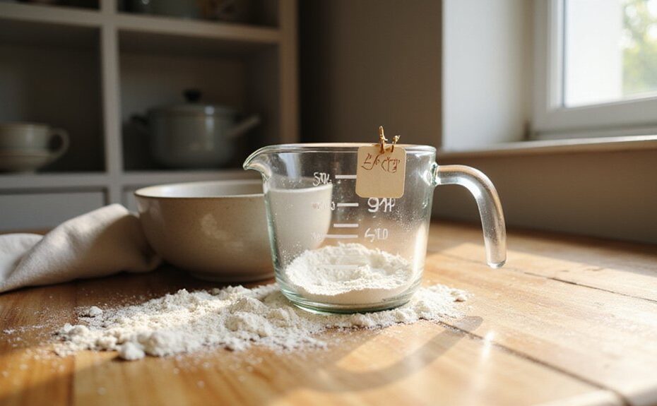 measuring cup quarter mark