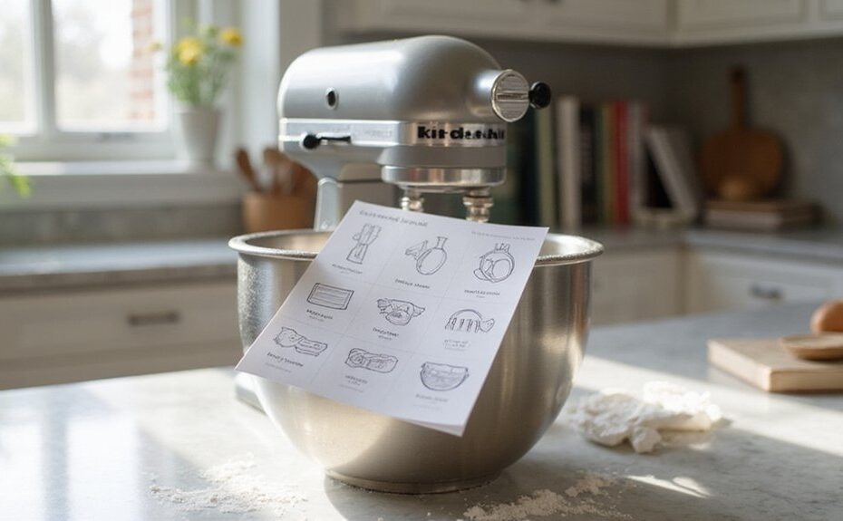 mixer attachment quick reference