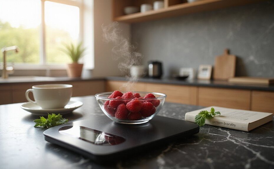 using a food scale