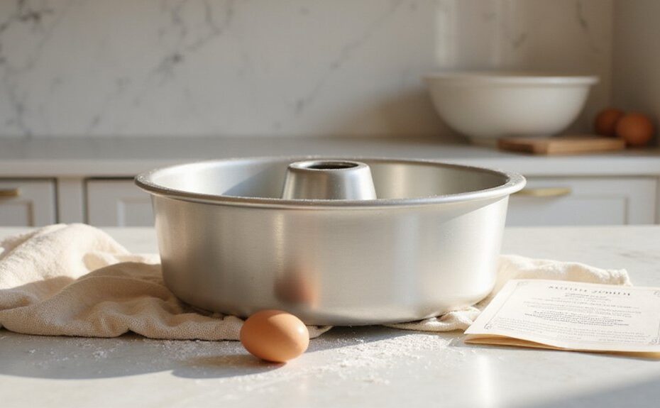 using angel food cake pan
